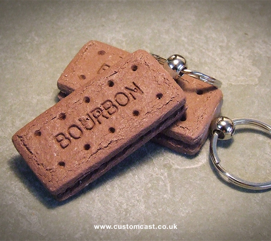 Bourbon biscuit keyring