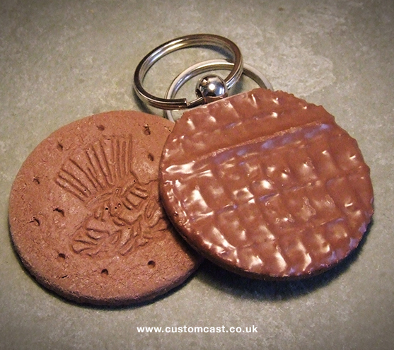 Chocolate Biscuit Keyring